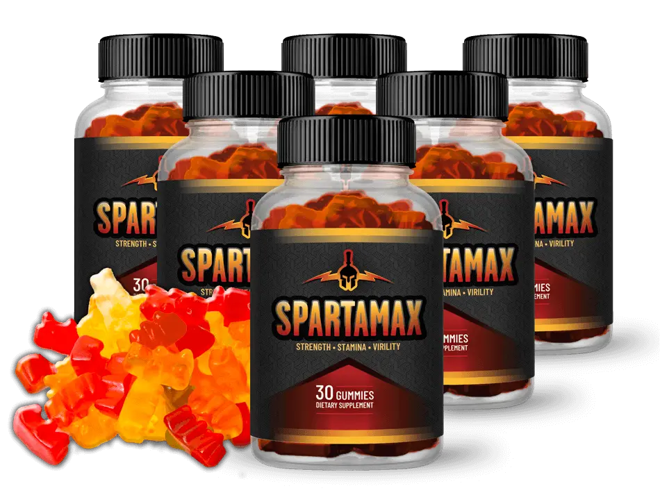 Spartamax gummy bottles and gummies